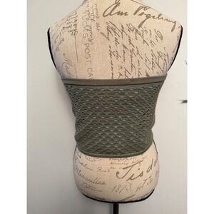 Aerie‎ Olive Green Knit Crochet Strapless Tube Top Summer Festival Large L